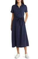 caslon(r) Utility Tie Waist Shirtdress at Nordstrom,