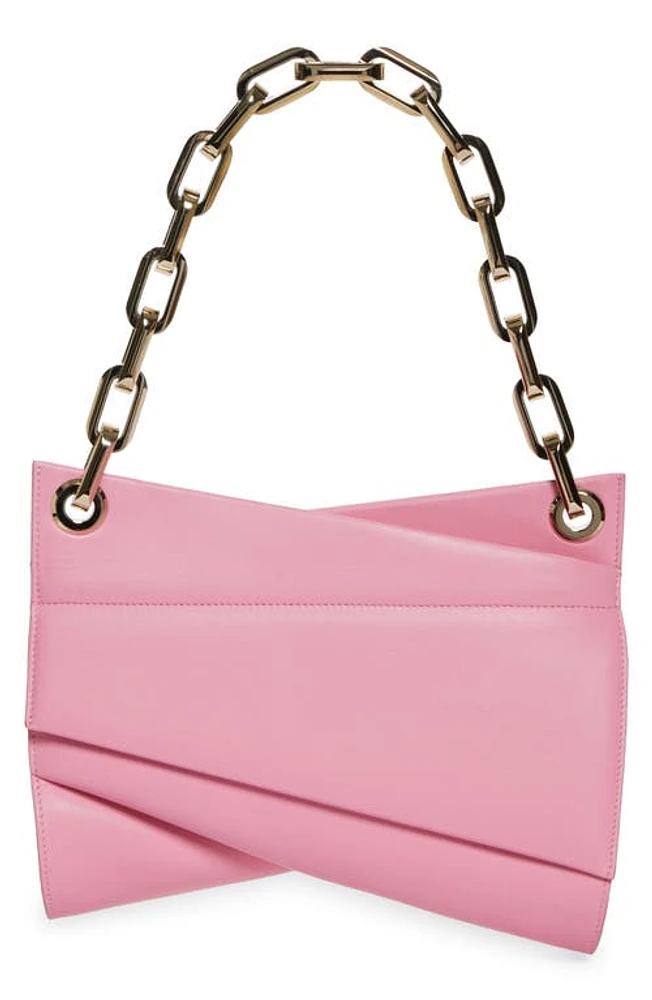 Christian Louboutin Loubitwist Chain Leather Shoulder Bag in P946 Calipso/Gold at Nordstrom