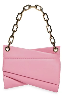 Christian Louboutin Loubitwist Chain Leather Shoulder Bag in P946 Calipso/Gold at Nordstrom