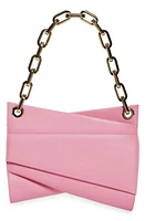 Christian Louboutin Loubitwist Chain Leather Shoulder Bag in P946 Calipso/Gold at Nordstrom