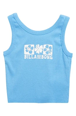 Billabong Kids' Heat Wave Cotton Graphic Crop Tank Marina at Nordstrom