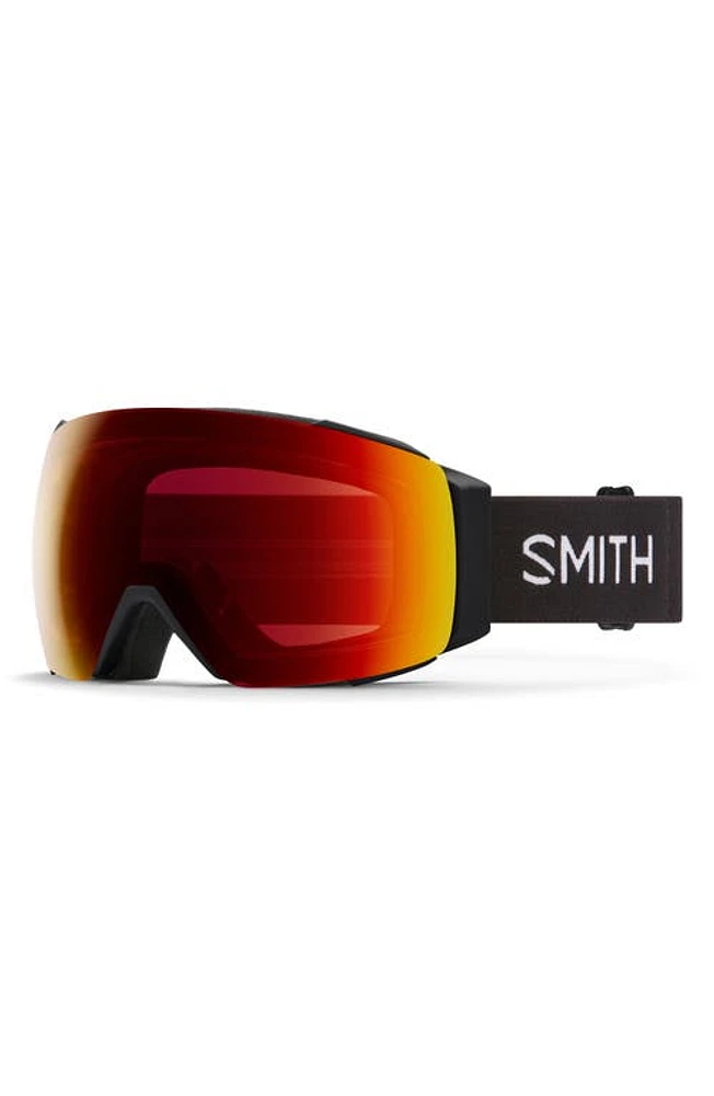 Smith I/O MAG 154mm Snow Goggles in Black /Chromapop Red Mirror at Nordstrom