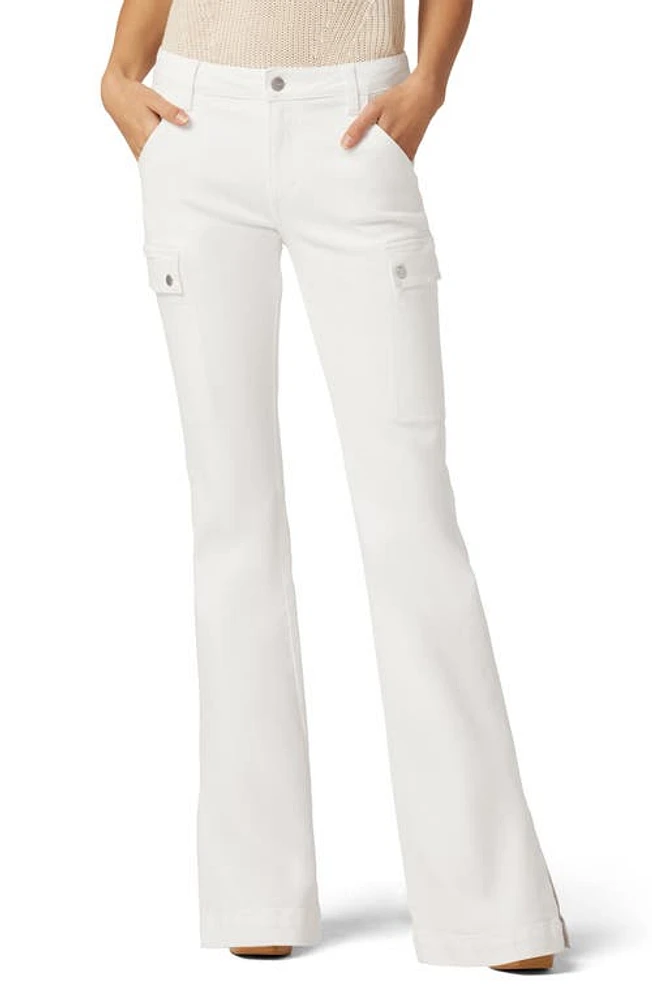 Joe's The Frankie Mid Rise Cargo Bootcut Jeans White at Nordstrom,