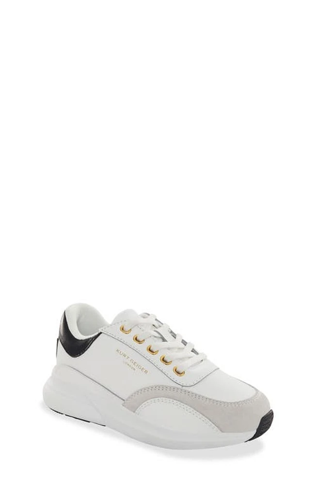 Kurt Geiger London Kids' Gaspar Sneaker White Black at Nordstrom, M