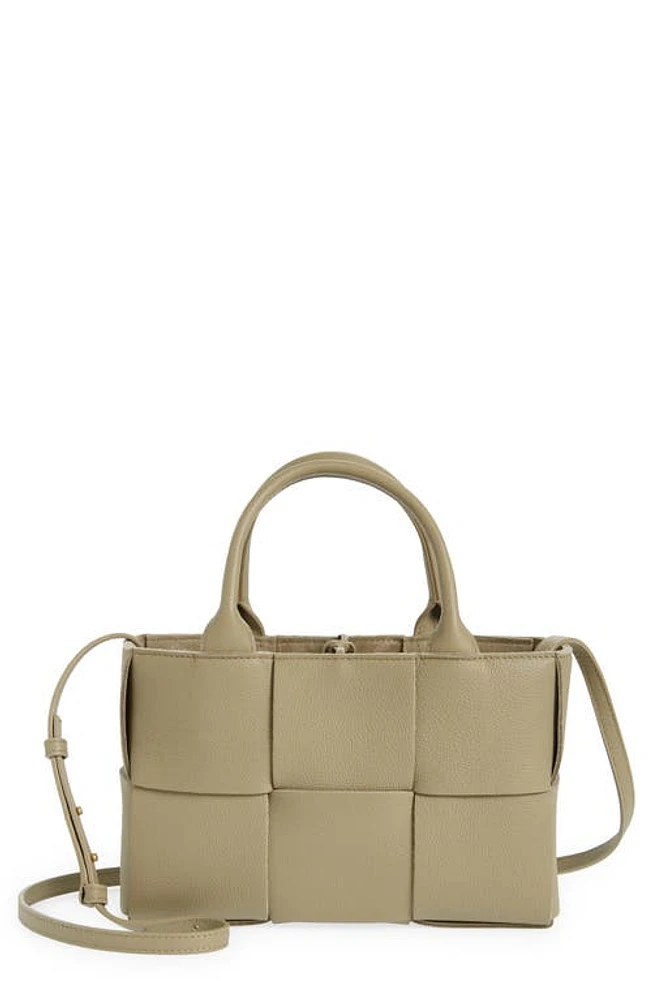 Bottega Veneta Arco Intrecciato Leather Tote in Taupe-Gold at Nordstrom