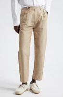 Massimo Alba Strall02 Double Pleat Linen & Cotton Pants at Nordstrom, Us