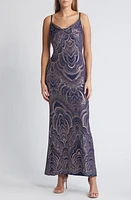 Jump Apparel Glitter Gown Slate at Nordstrom,