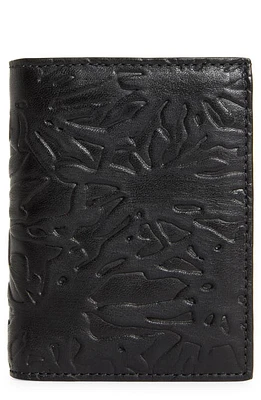 Comme des Garçons Wallets Forest Embossed Leather Bifold Wallet in Black at Nordstrom