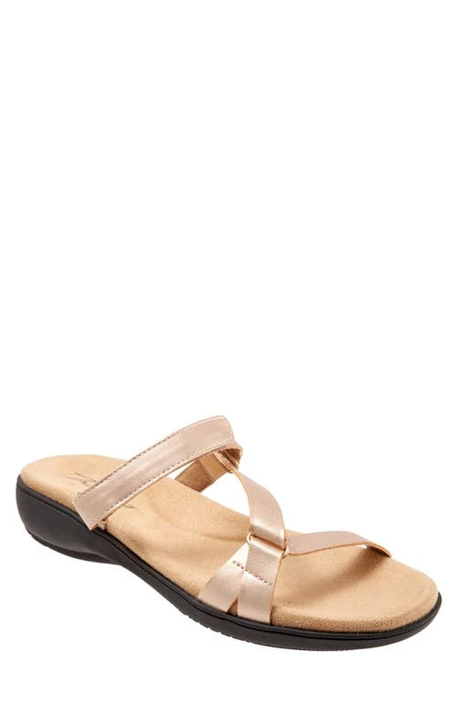 Trotters Raja Slide Sandal Champaign Metallic at Nordstrom,