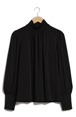 & Other Stories Mock Neck Top Black at Nordstrom,