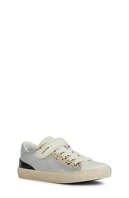 Geox Kids' Gisli Sneaker Silver/Ivory at Nordstrom,