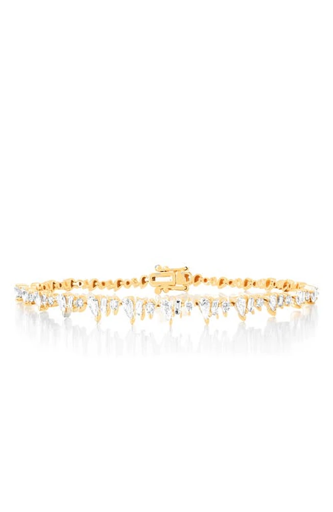 EF Collection Multifaceted Diamond Eternity Bracelet in 14K Yellow Gold at Nordstrom