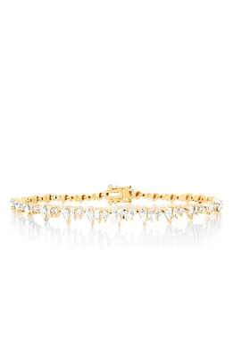 EF Collection Multifaceted Diamond Eternity Bracelet in 14K Yellow Gold at Nordstrom