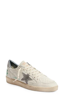 Golden Goose Ball Star Low Top Sneaker Optic White/Silver Sconce at Nordstrom,