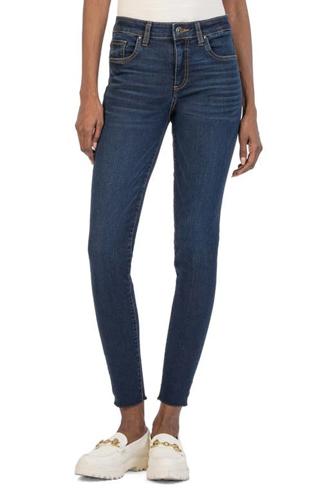 KUT from the Kloth Donna High Waist Ankle Skinny Jeans Amity at Nordstrom,