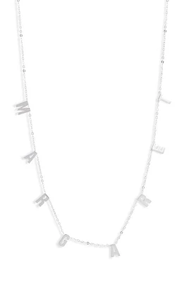 Argento Vivo Sterling Silver Argento Vivo Personalized Dangle Charm Necklace at Nordstrom