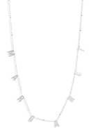 Argento Vivo Sterling Silver Argento Vivo Personalized Dangle Charm Necklace at Nordstrom