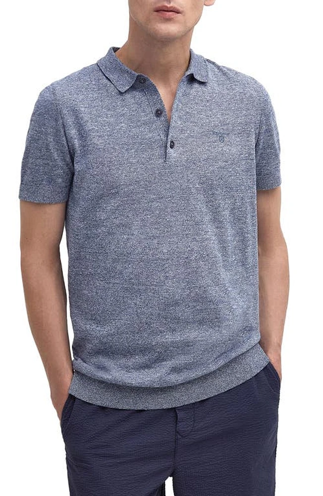 Barbour Buston Cotton & Linen Polo Chambray at Nordstrom,