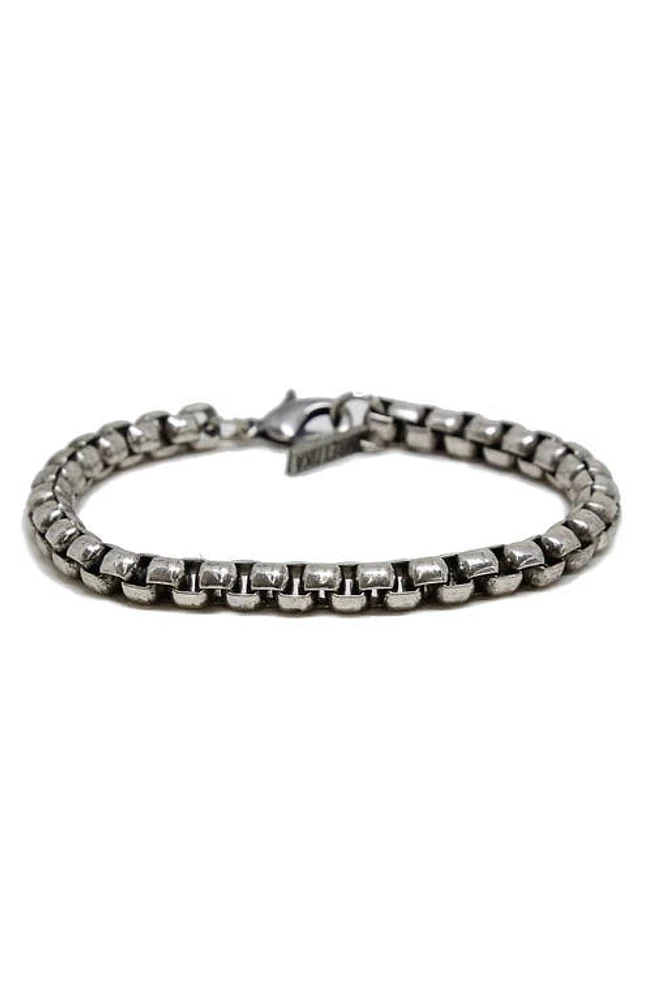 Mr. Ettika Ettika Men's Steel Chain Bracelet in Silver at Nordstrom