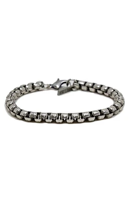 Mr. Ettika Ettika Men's Steel Chain Bracelet in Silver at Nordstrom