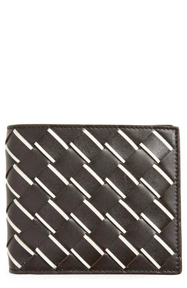 Bottega Veneta 15 Avenue Intrecciato Leather Bifold Wallet in Fondant White at Nordstrom