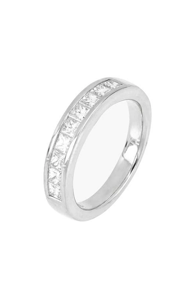 Bony Levy Katharine Princess Cut Diamond Band Ring in White Gold at Nordstrom, Size 6.5