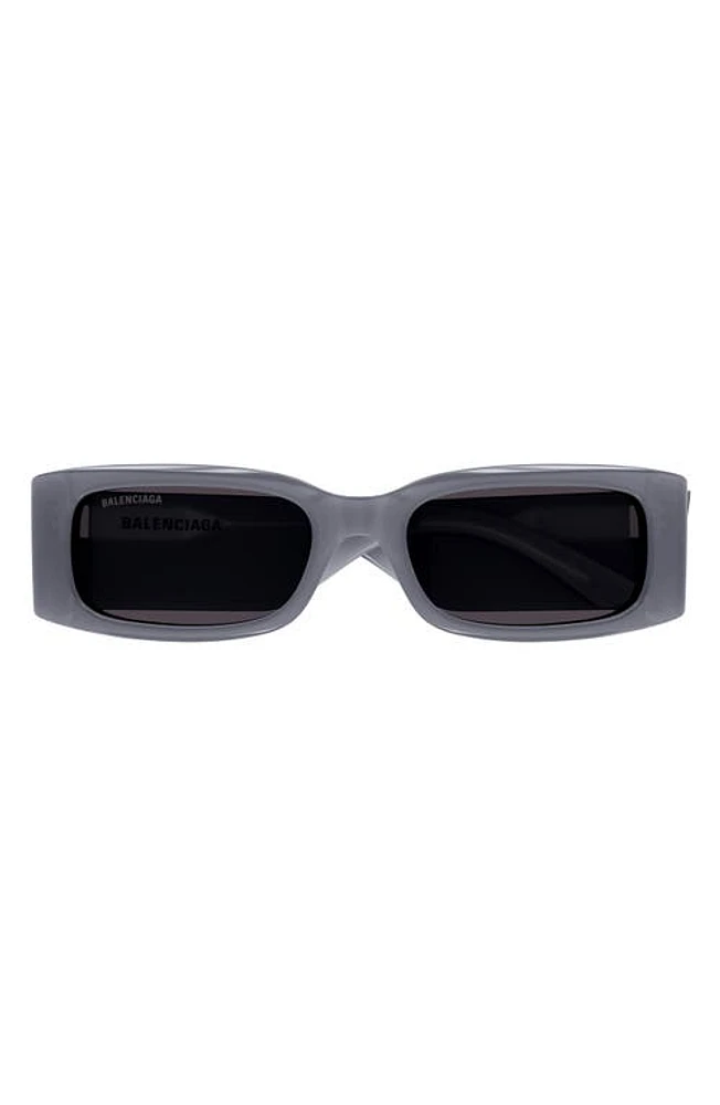 Balenciaga 56mm Rectangular Sunglasses in Grey at Nordstrom