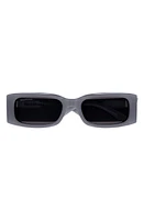 Balenciaga 56mm Rectangular Sunglasses in Grey at Nordstrom