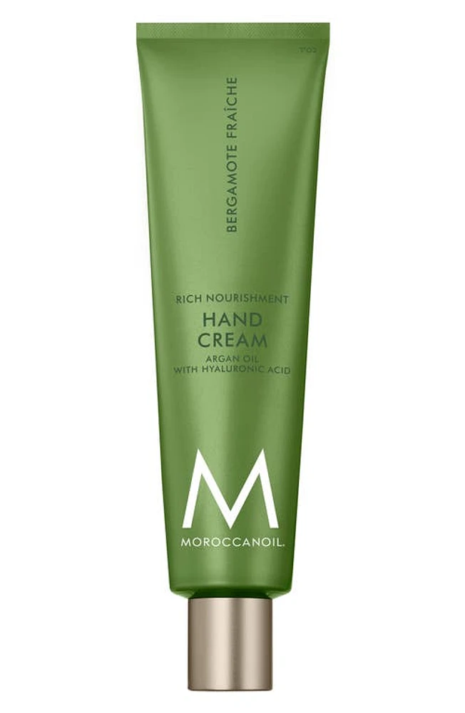 MOROCCANOIL Hand Cream in Bergamote Fraiche 3.4 Oz at Nordstrom, Size 2.4 Oz