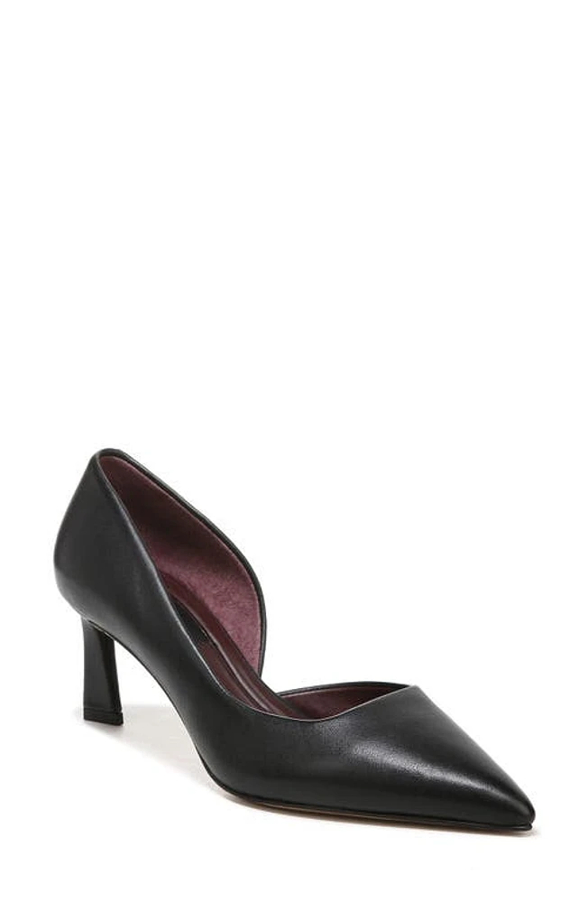 Franco Sarto Tana Half d'Orsay Pump Black/Black at Nordstrom,