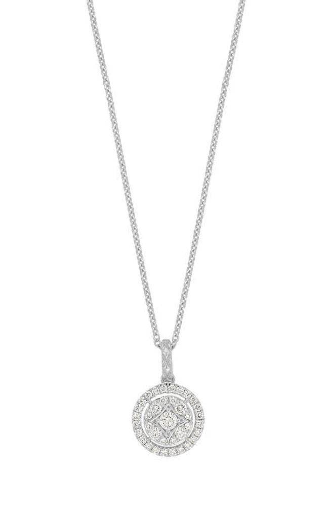 Bony Levy Mika Diamond Pendant Necklace in 18K White Gold at Nordstrom