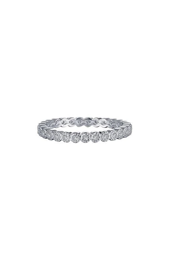 Lafonn Simulated Diamond Eternity Band in Silver/clear at Nordstrom, Size 9