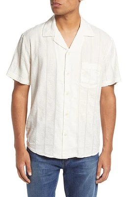 Corridor Striped Seersucker Short Sleeve Button-Up Camp Shirt at Nordstrom,