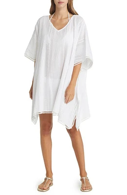 Sea Level Heatwave Cover-Up Caftan in White at Nordstrom