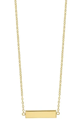 Bony Levy 14K Gold Bar Pendant Necklace in 14K Yellow Gold at Nordstrom, Size 18