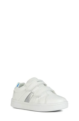 Geox Kids' DJ Rock Sneaker White/Silver at Nordstrom,