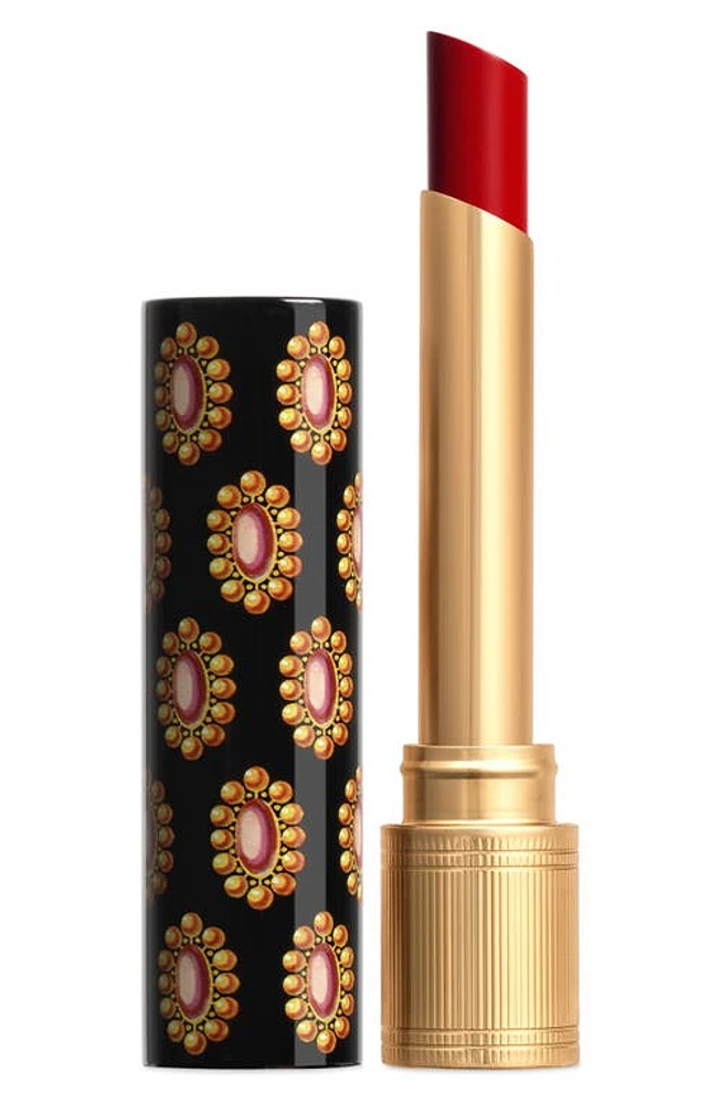 Gucci Rouge de Beauté Brillant Glow & Care Lipstick in 517 Abbie Maroon Red at Nordstrom