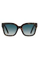 Marc Jacobs 53mm Gradient Square Sunglasses in Havana/Blue Shaded at Nordstrom