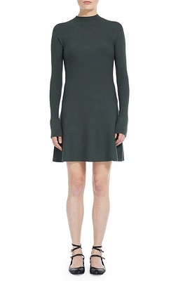 Max Mara Leisure Pireo Long Sleeve Sweater Dress Dark Green at Nordstrom,