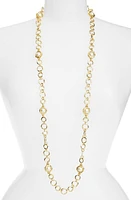 Karine Sultan Long Imitation Pearl Necklace in Gold at Nordstrom