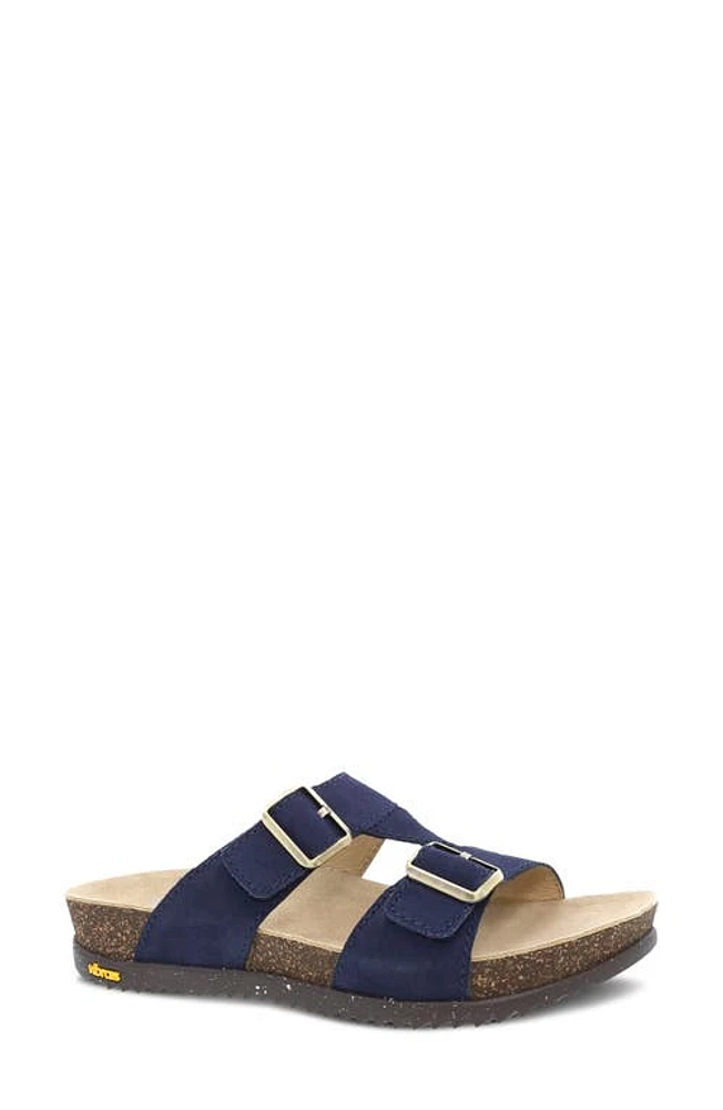 Dansko Dayna Strappy Slide Sandal Navy at Nordstrom,