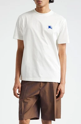 burberry Embroidered Logo Cotton T-Shirt Salt at Nordstrom,