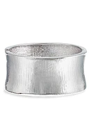 Nordstrom Textured Hinge Bracelet Cuff in Rhodium at Nordstrom