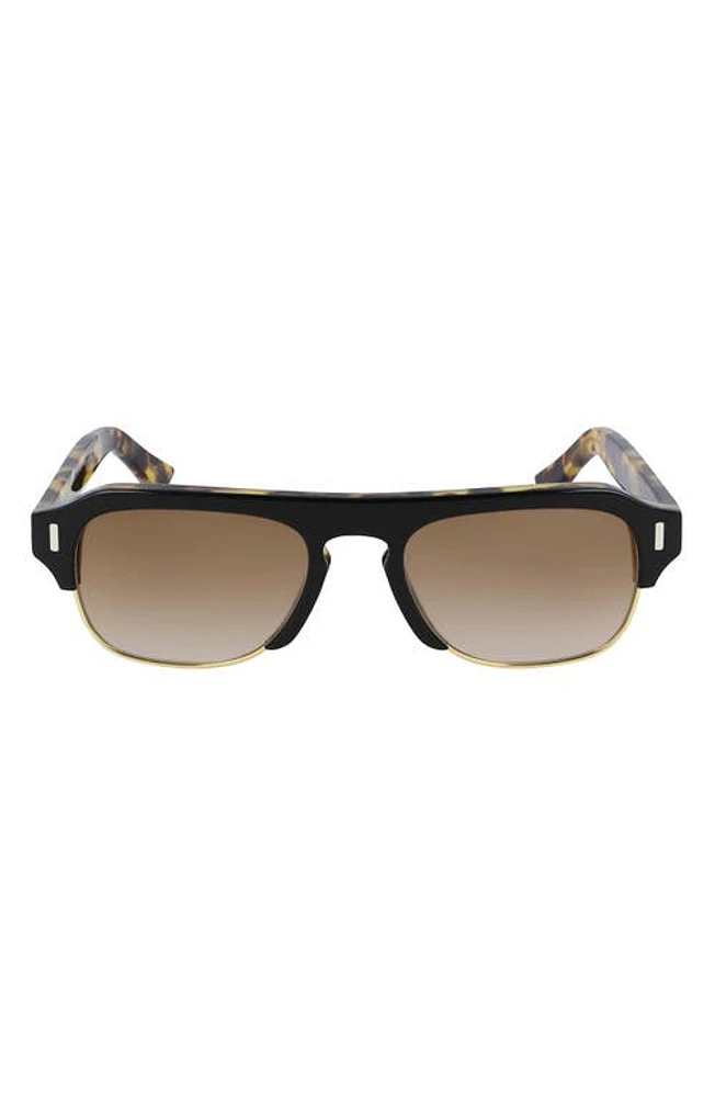 Cutler and Gross 56mm Flat Top Sunglasses in Camouflage/Gradient at Nordstrom