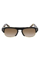 Cutler and Gross 56mm Flat Top Sunglasses in Camouflage/Gradient at Nordstrom