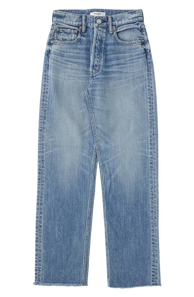 MOUSSY Olivia High Waist Wide Leg Jeans in Blue at Nordstrom, Size 30