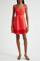 Elexiay Kogi Crochet Embellished A-Line Minidress Red at Nordstrom,