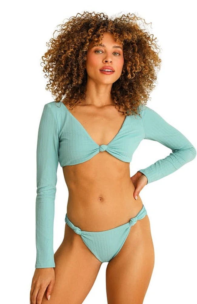 Dippin Daisys Bianca Long Sleeve Bikini Top Surf Rider at Nordstrom,