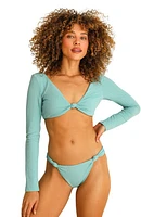 Dippin Daisys Bianca Long Sleeve Bikini Top Surf Rider at Nordstrom,