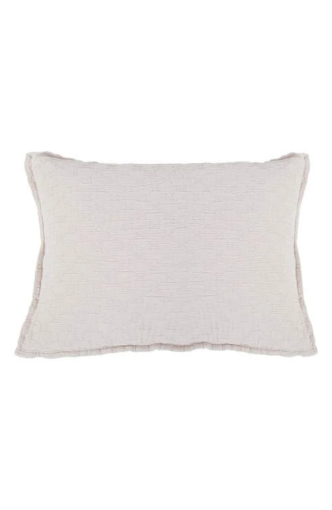 Pom Pom at Home Ojai Textured Cotton Sham in Blush at Nordstrom